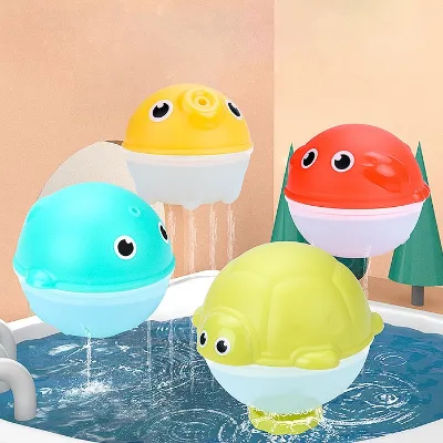 Custom Baby Bath Toys Multifunctional Sensory Cartoon Turtle Stacking Bath Toy for the Bath