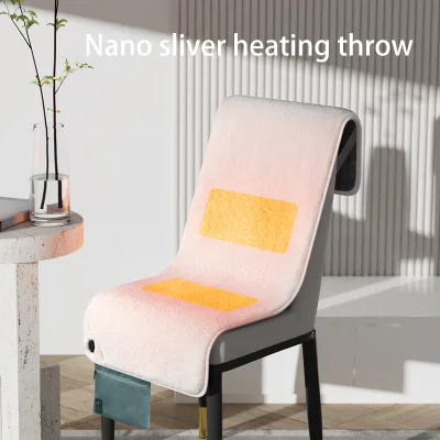 Anjuny USB Electric Heating Throw Cushion, Portable 3 Speed Temperature Control Heated Pad for Chair Outdoor Travel