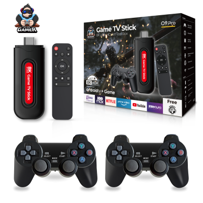 New Arrival TV GAME BOX Q9PRO Video Game Console 4K HD GameStick 3D 64G 49000+ Classics Games Home Retro Video TV Gaming Player