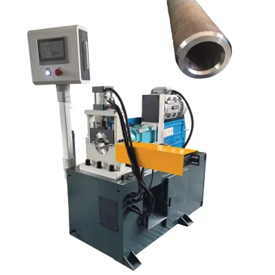 Single Head Servo Pipe Chamfering Machine OD 10-80mm Automatic Tube EndFacing and Deburring Machine for Furniture Manufacturing