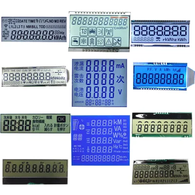 LCD Manufacturer Cheap Supply 3.5 Digit TN LCD Glass Display White/Green/Blue/Yellow/Amber LED Backlight 2.7-5V Working Voltage