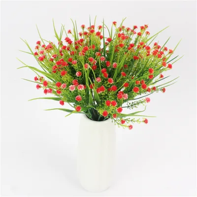 4pc/bag Spring Grass Fake Gypsophila Bouquet Small Artificial Flower Gypsophila Outdoor Flower Groove Decorative Flower