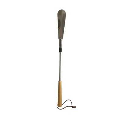 Cheap Wholesale Popular Shoe Horn Metal Stainless Wooden Custom Metal Shoe Horn Shoehorn Stand Luxury