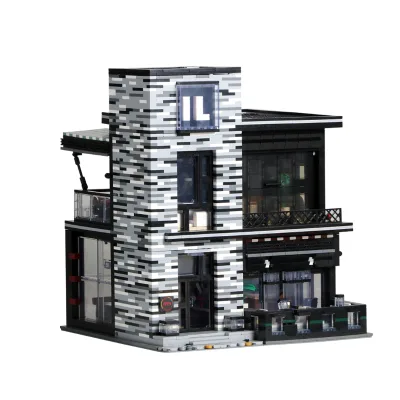 New Product Mould King 16042 Creative 3D LED City View the Bar House Building Blocks for Educational Gifts