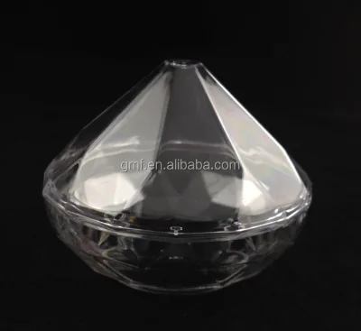 Cup Type Plastic Material Diamond Candy Dessert Cup for Party