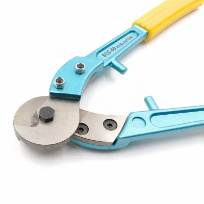 Manual Cutter Steel Wire Rope Shearing Tools for 7mm Diameter Handles AL Alloy with Vinyl Grips
