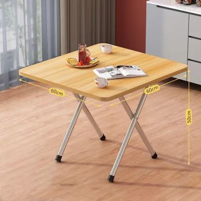 Modern Folding Square Family Portable Dining Table Simple Leisure Table Computer Square and Round Dining Table