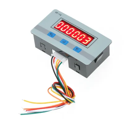 Mini LCD Digital Counter Module DC/AC5V~24V Electronic Totalizer with 1~999999 Times Counting Range NPN PNP Signal Interface