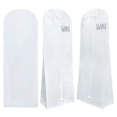Fashionable Color Non Woven Customized Eco Friendly Wedding Suit Cover Garment Bag with Handles Wholesale