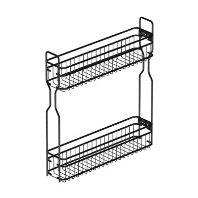 Cabinet Pull Down Lifter Basket Double Pull Down Basket Kitchen Cabinet Basket 2 Tier Pull Down Shelf Cabinet for Pantry