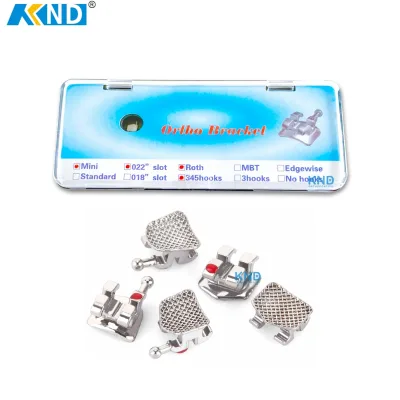 Comfortable Orthodontic Metal Brackets Roth MBT 022 345Hooks Wholesale Dental Bondable Metal Brackets