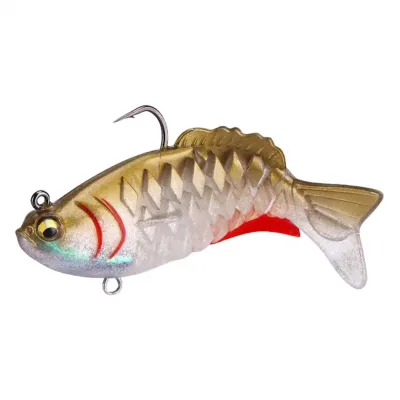 9.5cm/20g Realistic Multi-jointed Soft Fishing Lure with Sharp Hook PVC for Freshwater Fishing Accessories