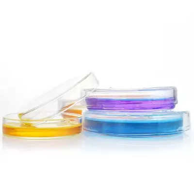 Lab Glassware 60/75/90/100/120/150mm Petri Dish Glass Cell Culture Dish Borosilicate Glass Petri Dish