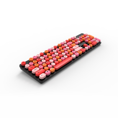 Wholesale Price Custom Language 104 Keys Cute Wireless Keyboard with Number Pad