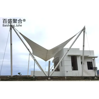 Galvanized Membrane Structure Metal Steel Truss Structure Football Stadium Sport Bleacher Stand Roof with Tensile