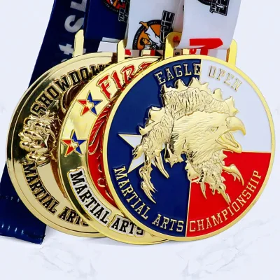 Medal Supplier Cheap Price Wholesale Taekwondo Medals New Design Custom Taekwondo Medals