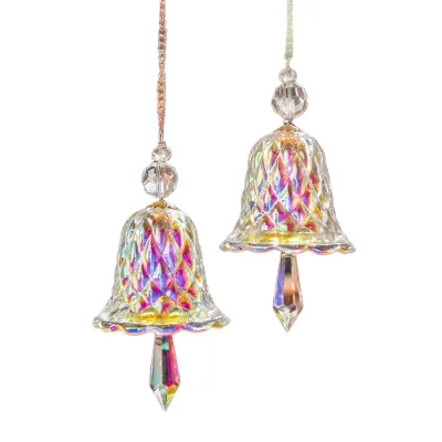 Modern Art Bell Crystal Wind Chime Window Decoration Glass Pendant Sun Catcher Outdoor Decoration