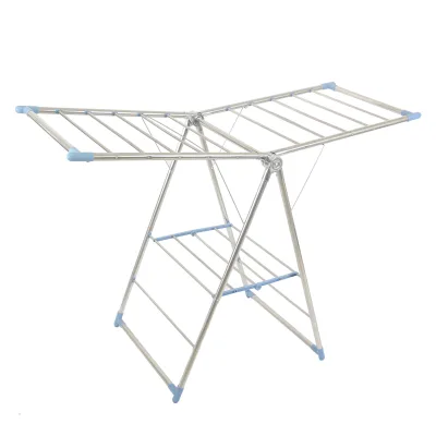 New Creative Extendable Clothes Hanger with Wheels Indoor Outdoor Cloth Stand Hanger