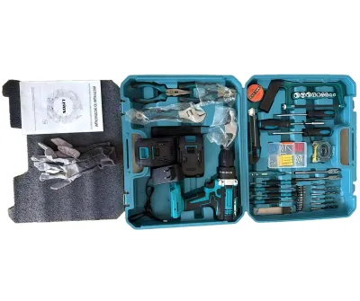Lithium Battery Drill High-power Impact Drill Handheld Cordless Pistol Drill for Home Use Impact Wrench Brushless Impact Wrench
