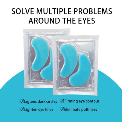 Moisturizing Under Eye Gel Pads Crystal Eye Mask Collagen Anti Wrinkle Blue Under Eye Patch