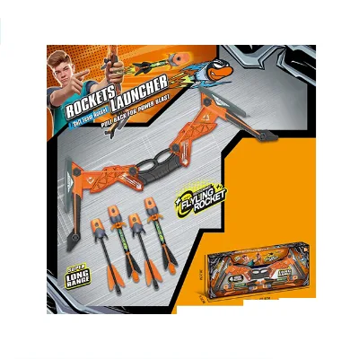 Bow & Arrow Kids Outdoor Game Toy Rocket Launcher
