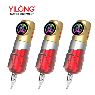 High Quality Professional Electric Wireless Rechargeable Stainless Steel Tattoo Pen Machine Disposable for Beginners Artists