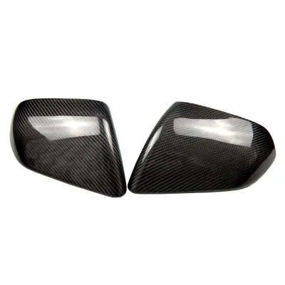 Carbon Fiber Rearview Mirror Cover Sticker for Mustang 2015-2019 Without Light Style