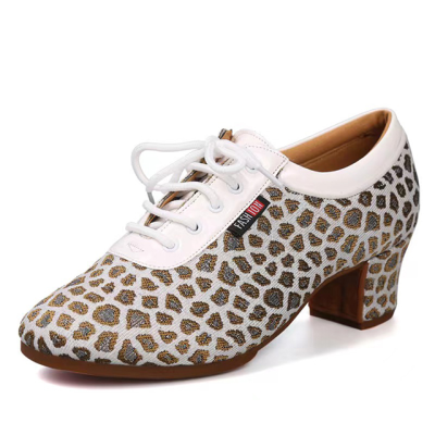 Adjustable Salsa Dance Shoes Latin American Spring Autumn Soft Soles Dance Shoes Ladies High End Latin Ballroom Dance Shoes