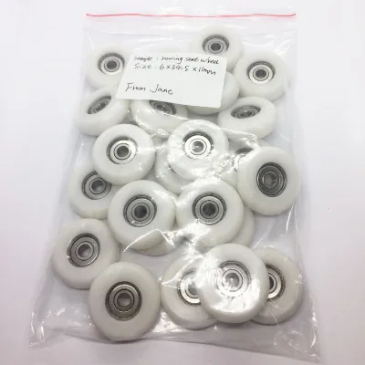 High Quality 6x34.5x11mm Rowing Seat Machine Parts POM Wheels S626 Stainless Steel Bearing