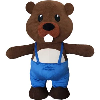 Customized Inflatable Mascot Costumes Character Cartoon Inflatable Beaver Mascot Costumes for Adults