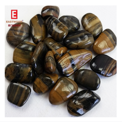 Natural River Pebbles Tiger Striped River Rocks for Landscaping