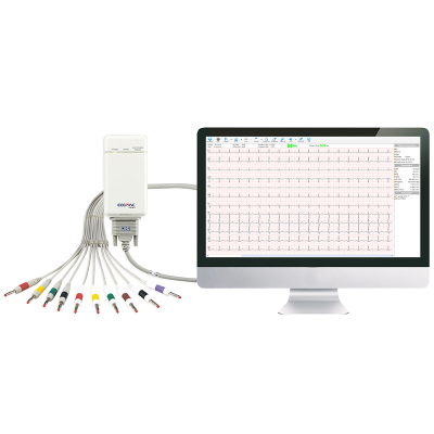 Portable 12 Channel Ecg Machine Electrocardiograph Ekg Workstation Mini ECG Device PC ECG Mobile Application