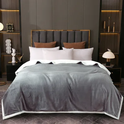 FY Skin-friendly Custom Flannel Soft Fleece Sofa Bed Multipurpose Home Office Travel Nap Blanket Warm Blanket