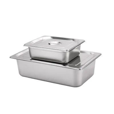 Rounded Edge Stainless Steel Kitchen Rectangular Gastronorm Food Container Full Specification Cooking Tool