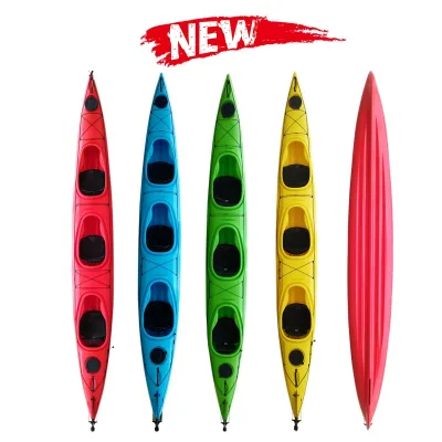 560cm Rotomolded Plastic Triple Canoe Kayak Made by HDPE Polyethylene