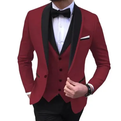 Business Luxury Classic Casual Two-piece 3 Piece Slim Fit Suit Banquet Wedding Suits for Men