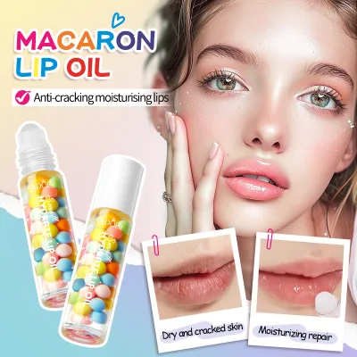 Water Light Non-sticky Brightening Lips with Moisture Luster Hydrating Transparent Roll-on Lip Oil with Vitamin E Mineral Oil