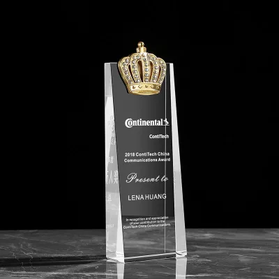 Custom Crystal Diamond Crown Sports Trophy Basketball Football Folk Art Small Business Gift Medal Award Souvenir