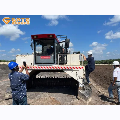 GATE 600-10000 M/H Small Compost Turner Machines Faisant Composser Mushroom Compost Production Line Compost Turner Machine