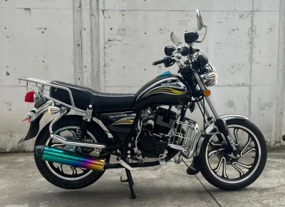125cc Cargo Motorcycle with Chrome Rack | Perfect for Carrying Goods & Passengers
