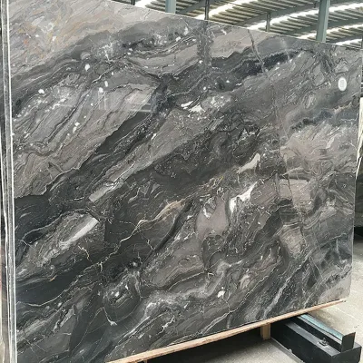 Natural Venice Brown Big Marble Slab Book Match Pattern for Villa & Hotel Lobby Projects