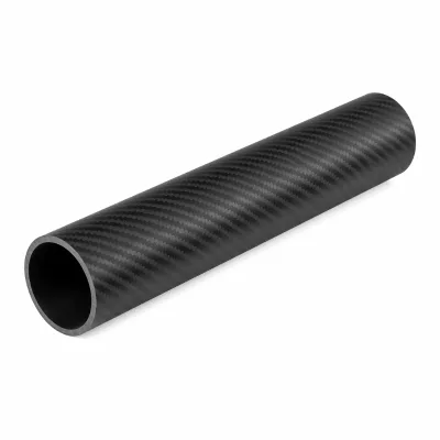 High Modulus Carbon Fiber Tube 3K Twill Round Pipe Lightweight 5x Stronger Than Steel Custom OEM Factory Supply