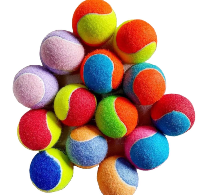 Wholesale Factory Promotional Different Color Tennis Ball Easy Transport for Beginners Youth and Kids Training High Durable