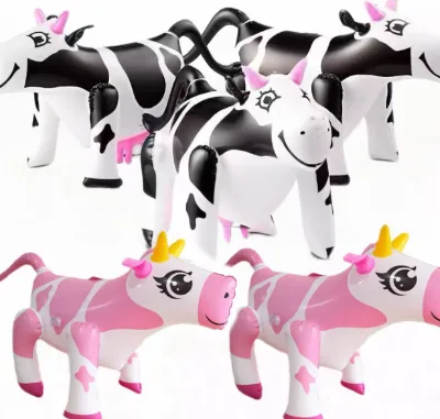 Cross-Border Hot Sale Cartoon Inflatable Cow - Simulation Farm Animal Toy for Kids Party Decoration Wholesale