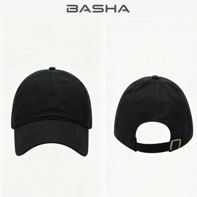 BASHAsports Washed Cotton Baseball Cap Solid Color Adjustable Soft Dad Hat for Outdoor Daily Wear