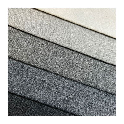 Home Textile 100Polyester Linen Like Fabric Woven European Flax Linen Fabric Linen Look