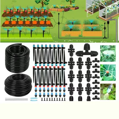 DaringFish Plastic Self-Watering Drip Emitter Automatic Greenhouse & Outdoor Plant Irrigator with Seepage Control