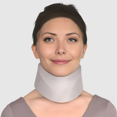 Adjustable Foam Neck Brace with Plastic Support Collares De Traction Cervical 4-in-1 Neck Brace