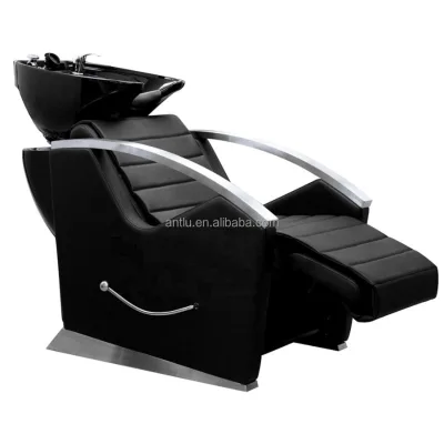 Antlu Professional Modern Design Ceramic Shampoo Bowl Sink Hair Salon Washing Chair Backwash Shampoo Unit Chair for Hospital Use