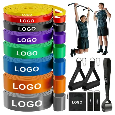 Factory Direct TPE Fitness Pull up Bands Exercise Resistance Bands for Sprinting Push Ups Strength Training Customizable
